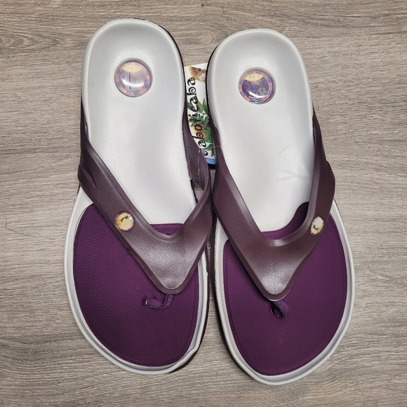 Hawaiian Jellys Flip Flop Thong Flat Sandals Unisex Sz 11 Width - Picture 1 of 14